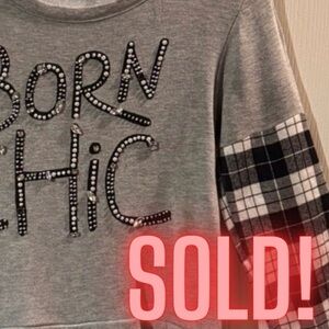 Flowers by Zoe Gray Rhinestone Embellished Sweatshirt